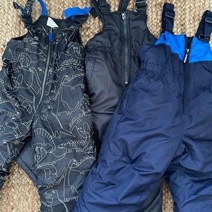 Bundle of three Snow/Winter Overalls 24 months, Carter's, AQ, and Extreme.